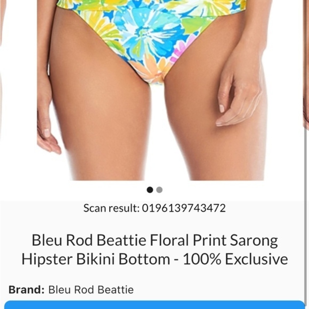 Bleu Rod Beattie  NWT 2PC Twist-Front Bikini Top + Bottoms set  6 8 S‎ M - Picture 6 of 14